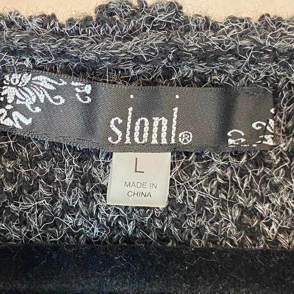 Sioni L Gray Aztec Southwest Navajo Print Long Open Duster Cardigan Boho - Picture 5 of 7